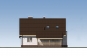 Проект одноэтажного жилого дома с мансардой Rg5225 Фасад3
