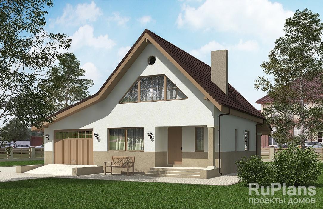 Rg5227 - Проект одноэтажного жилого дома с подвалом, террасой и мансардой