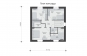 Одноэтажный дом с мансардой и террасой Rg5229z (Зеркальная версия) План3