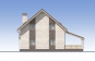 Одноэтажный дом с мансардой и террасой Rg5229 Фасад3