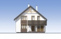 Одноэтажный дом с мансардой и террасой Rg5233 Фасад1