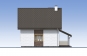 Одноэтажный дом с мансардой и террасой Rg5233 Фасад4