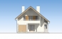 Одноэтажный дом с мансардой, гаражом, террасой и балконами Rg5238 Фасад1