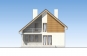 Одноэтажный дом с мансардой, гаражом, террасой и балконами Rg5238 Фасад3