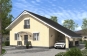 Одноэтажный дом с мансардой и террасой Rg5239z (Зеркальная версия) Вид1