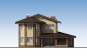 Двухэтажный дом с террасами и гаражом Rg5245z (Зеркальная версия) Фасад3