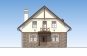 Одноэтажный дом с мансардой и террасой Rg5254 Фасад1