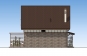 Одноэтажный дом с мансардой и террасой Rg5254 Фасад4