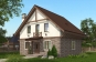 Одноэтажный дом с мансардой и террасой Rg5254z (Зеркальная версия) Вид1
