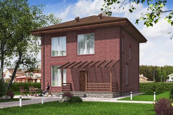 Rg5256 - Двухэтажный жилой дом с террасой