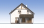 Одноэтажный дом с мансардой и террасой Rg5257z (Зеркальная версия) Фасад1