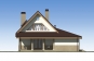 Одноэтажный дом с подвалом и мансардой Rg5261z (Зеркальная версия) Фасад3