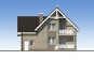 Одноэтажный дом с мансардой и гаражом Rg5262z (Зеркальная версия) Фасад3