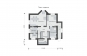 Одноэтажный дом с подвалом и мансардой Rg5267z (Зеркальная версия) План1