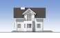 Проект одноэтажного жилого дома с мансардой Rg5273z (Зеркальная версия) Фасад2