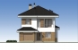 Двухэтажный дом с балконами Rg5278z (Зеркальная версия) Фасад1