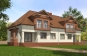 Одноэтажный дом с мансардой на две семьи с гаражами и балконами Rg5287z (Зеркальная версия) Вид3