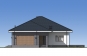 Проект одноэтажного дома с террасой и гаражом Rg5292z (Зеркальная версия) Фасад1