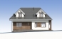 Одноэтажный дом с мансардой и террасой Rg5294z (Зеркальная версия) Фасад1
