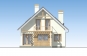 Одноэтажный дом с мансардой, террасой и балконом Rg5301 Фасад3