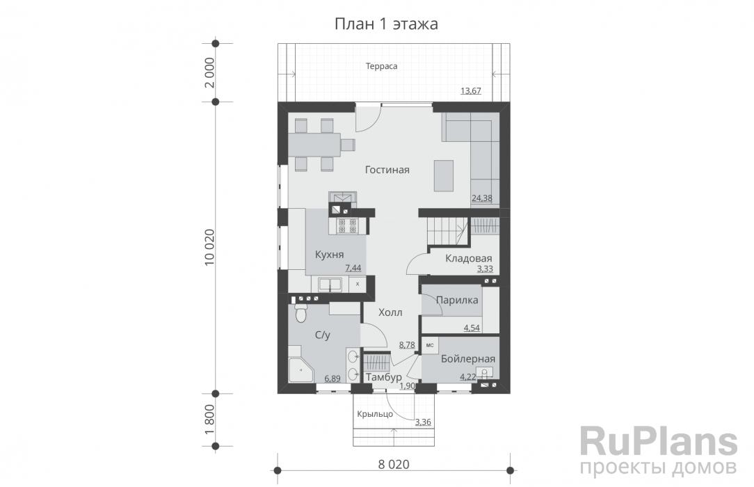Идеальные планы: двухэтажные дома размером 8х10 для вашей семьи