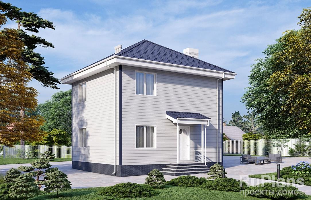 Проект двухэтажного дома Rg5309 - Вид1