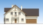 Одноэтажный дом с мансардой, гаражом на две машины, террасой и балконами Rg5353z (Зеркальная версия) Фасад1