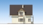 Одноэтажный дом с мансардой, гаражом на две машины, террасой и балконами Rg5353 Фасад4