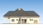 Одноэтажный дом с мансардой, гаражом, террасами и балконом Rg5355z (Зеркальная версия) Фасад1