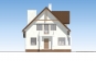 Одноэтажный дом с мансардой, эркером, верандой и балконом Rg5356z (Зеркальная версия) Фасад1