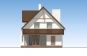 Одноэтажный дом с мансардой, эркером, верандой и балконом Rg5356 Фасад3