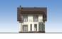 Проект одноэтажного дома с террасой и мансардой Rg5360 Фасад3