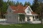 Проект одноэтажного дома с мансардой и террасой Rg5371 Вид2