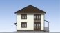 Проект двухэтажного жилого дома с террасами Rg5376 Фасад3