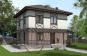 Проект двухэтажного жилого дома с террасами Rg5377 Вид1