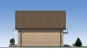 Проект одноэтажного жилого дома с террасой и мансардой Rg5381z (Зеркальная версия) Фасад4