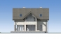 Проект одноэтажного жилого дома с террасой и мансардой Rg5382z (Зеркальная версия) Фасад3