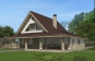 Проект одноэтажного жилого дома с  террасой и мансардой Rg5383 Вид4