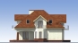 Одноэтажный дом с мансардой, террасой, гаражом и балконами Rg5386 Фасад4