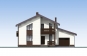 Проект индивидуального одноэтажного жилого дома с мансардой, гаражом, террасой и балконом Rg5398 Фасад1