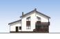 Проект индивидуального одноэтажного жилого дома с мансардой, гаражом, террасой и балконом Rg5398 Фасад3