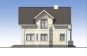 Одноэтажный дом с мансардой Rg5402z (Зеркальная версия) Фасад4