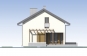 Проект индивидуального одноэтажного жилого дома с мансардой, террасой и балконом Rg5409 Фасад3