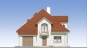 Одноэтажный дом с мансардой, гаражом и террасой Rg5413 Фасад1