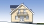 Одноэтажный дом с мансардой, террасой и балконом Rg5415z (Зеркальная версия) Фасад3