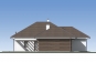 Проект одноэтажного дома с террасами и гаражом Rg5424z (Зеркальная версия) Фасад4