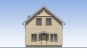 Одноэтажный жилой дом с мансардой и террасой. Rg5434z (Зеркальная версия) Фасад1
