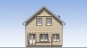 Одноэтажный жилой дом с мансардой и террасой. Rg5434z (Зеркальная версия) Фасад3