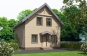 Одноэтажный жилой дом с мансардой и террасой. Rg5434z (Зеркальная версия) Вид4