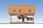 Проект одноэтажногго дома с мансардой и террасой Rg5440 Фасад1